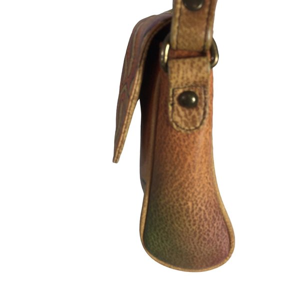 Anuschka NEVER USED Handpainted Leather Shoulder Bag Southwest Tribal - Picture 9 of 12